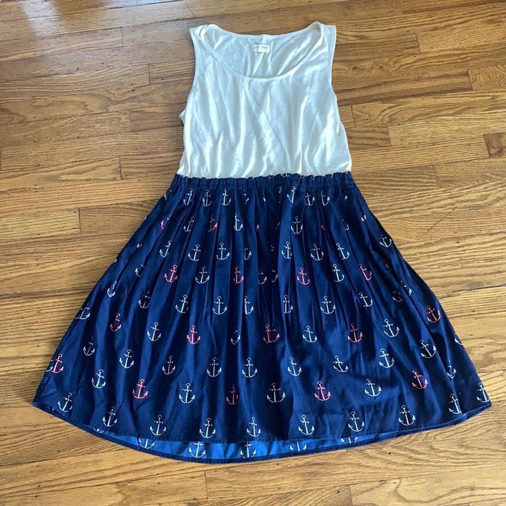 Maison Jules sleeveless anchor dress